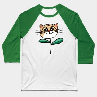 Flower Kitties Baseball T-Shirt